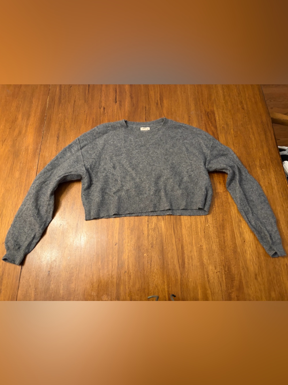 Anthropologie Pilcro Heather Gray 100% Cashmere Sweater
